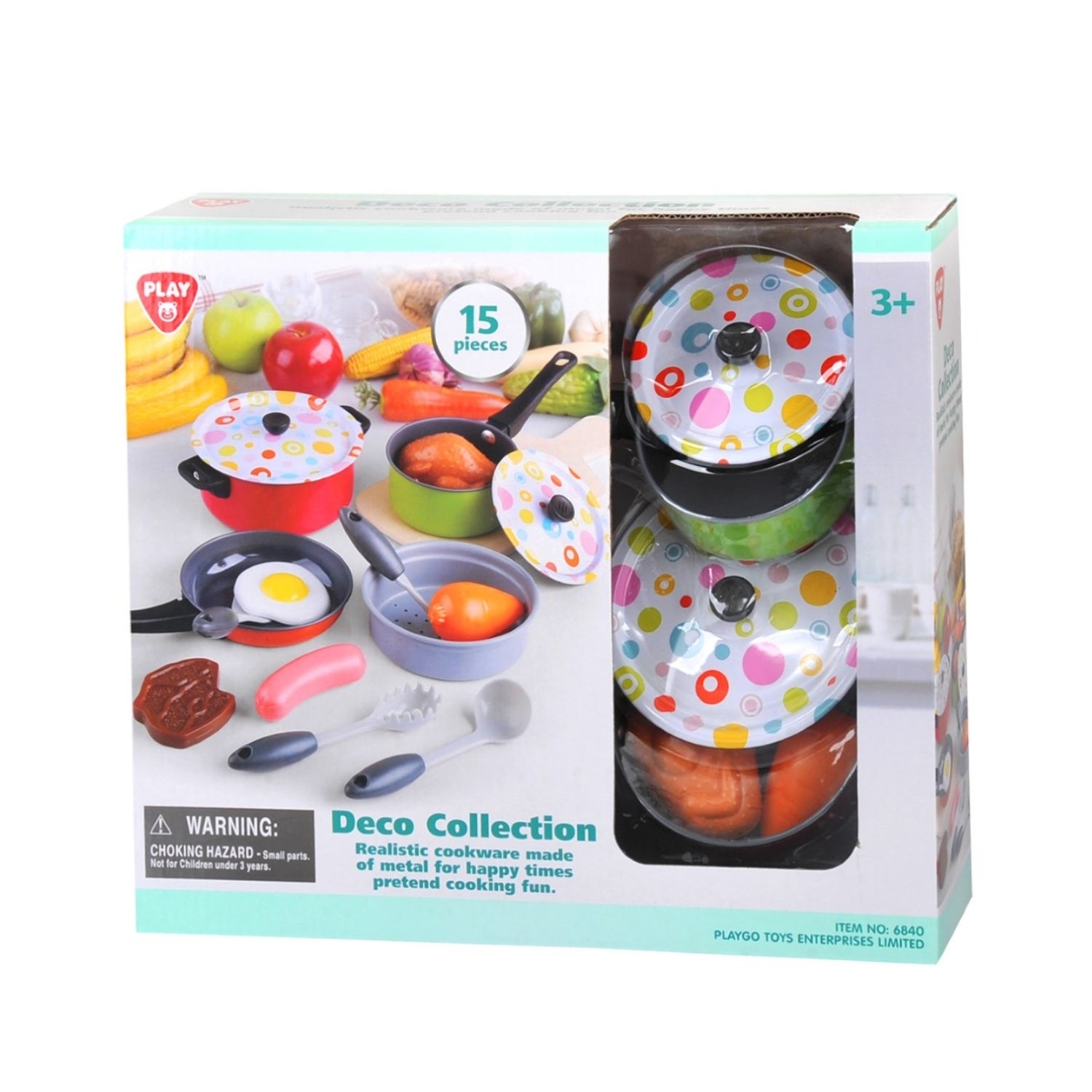 PlayGo Metal Cookware Deco Collection 15 Piece