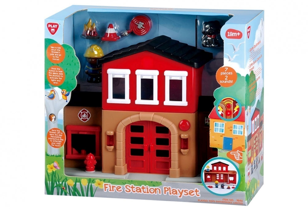 PlayGo Bo Fire Station Rescue