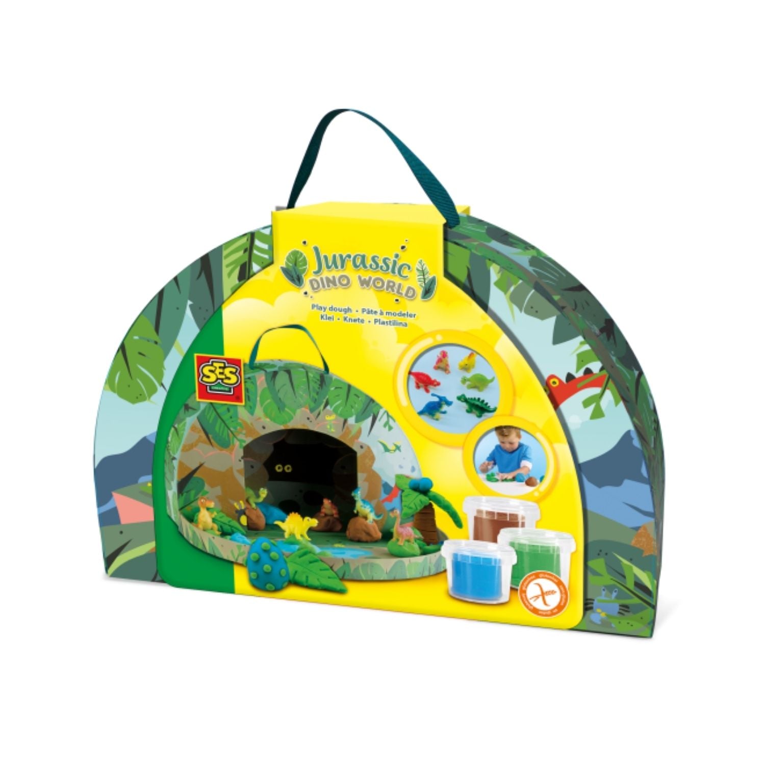 SES Creative Jurassic Dino World (Play Suitcase)