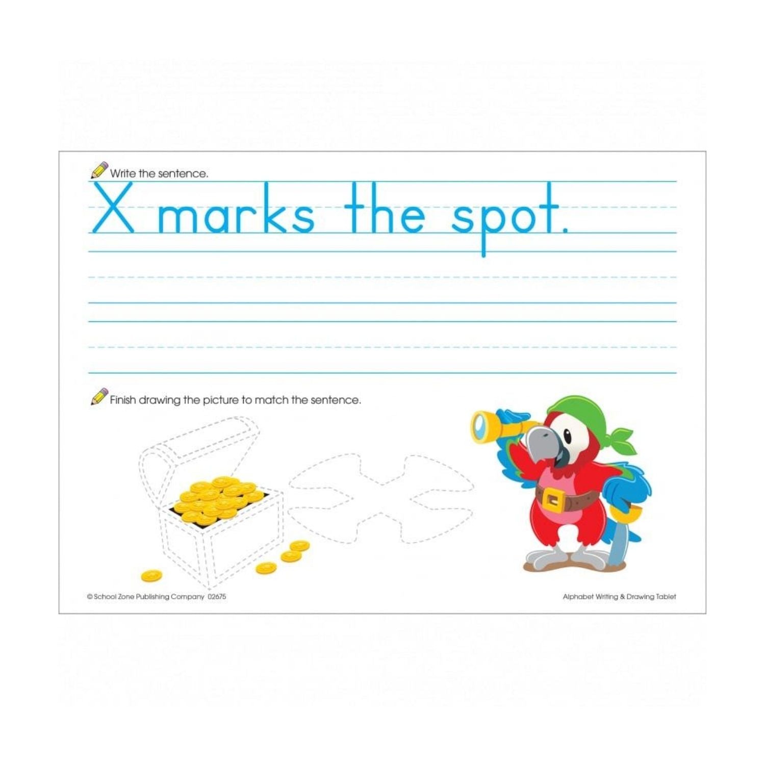 School Zone - Workbook Alphabet Writing and Drawing Pad