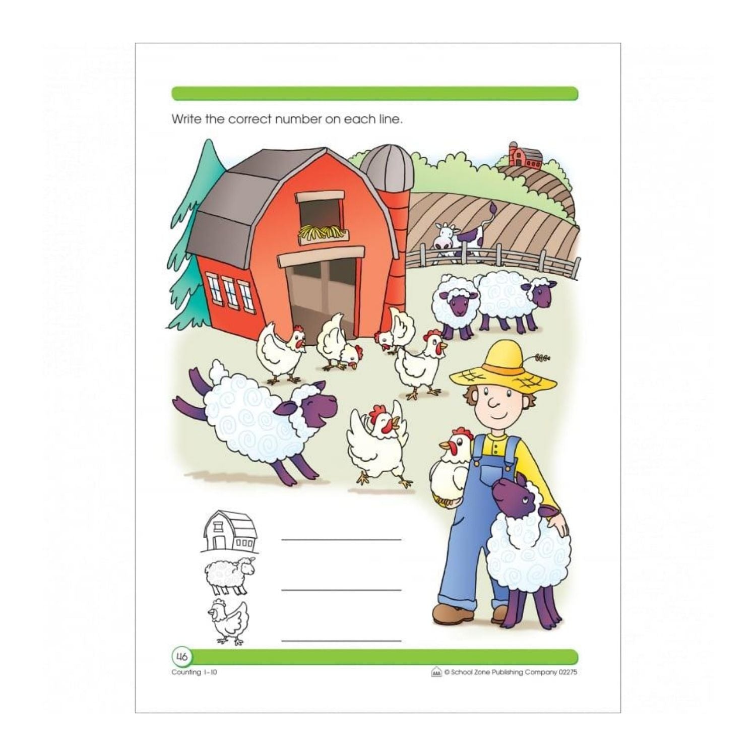 School Zone - Workbook Counting 1-10