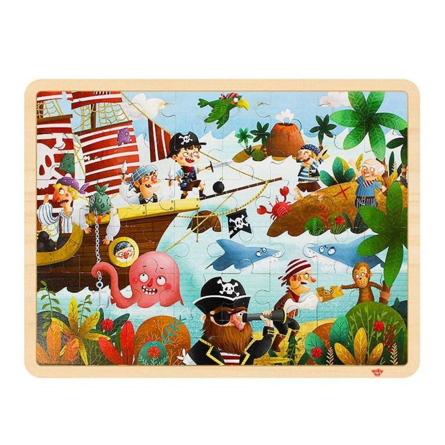 TookyToy Pirate Puzzle 48 Piece