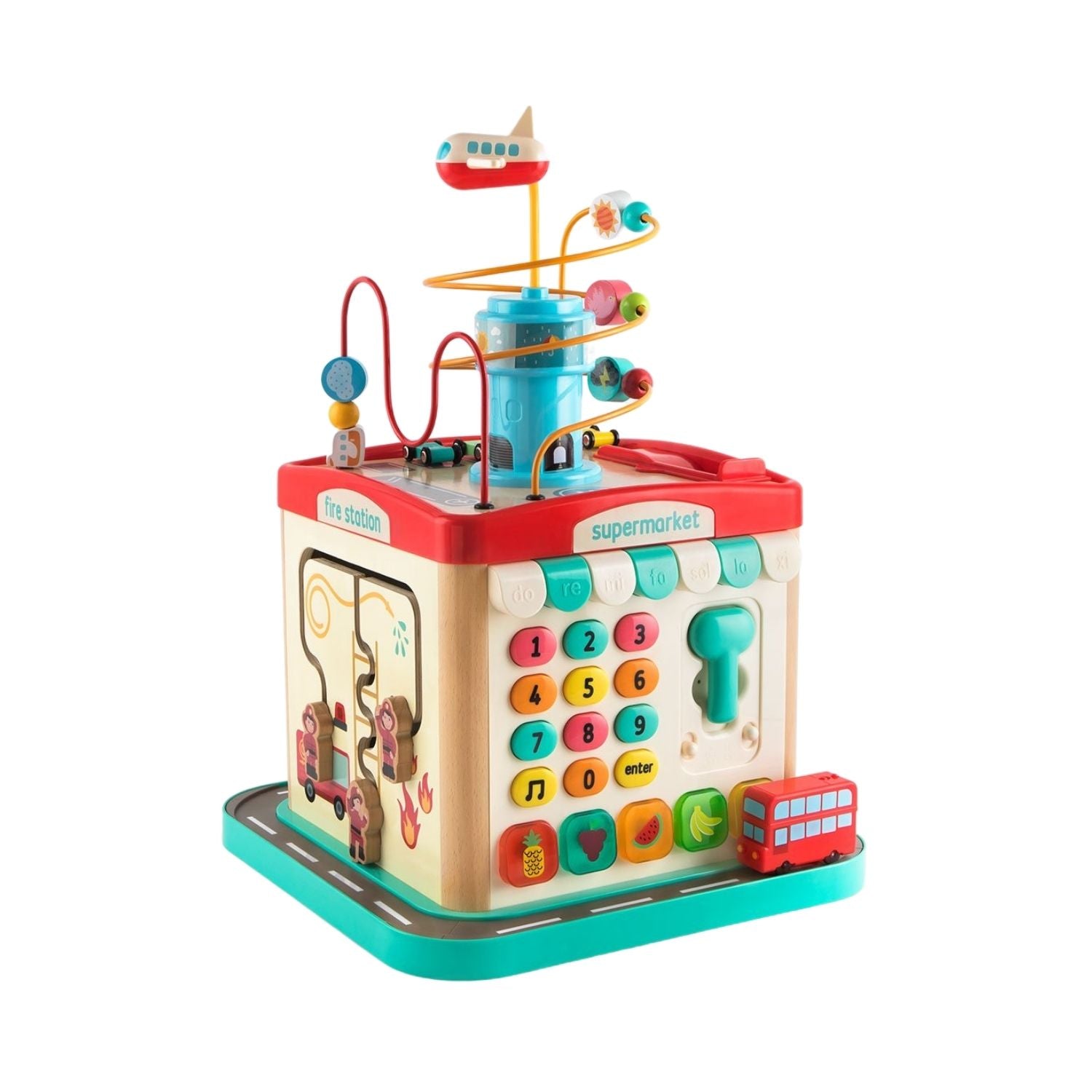 TopBright 5 in 1 Busy City Activity Cube