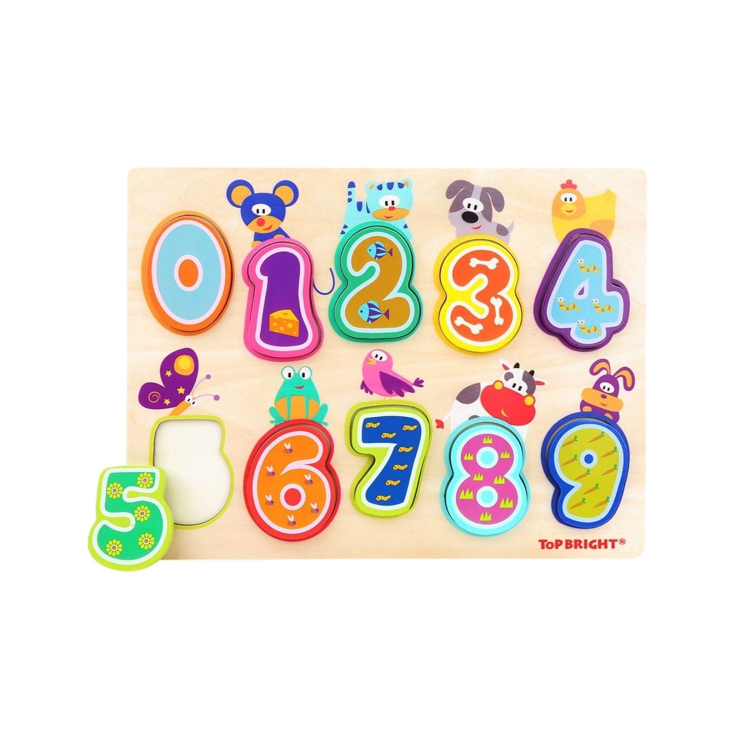 TopBright Animals & Number Puzzle