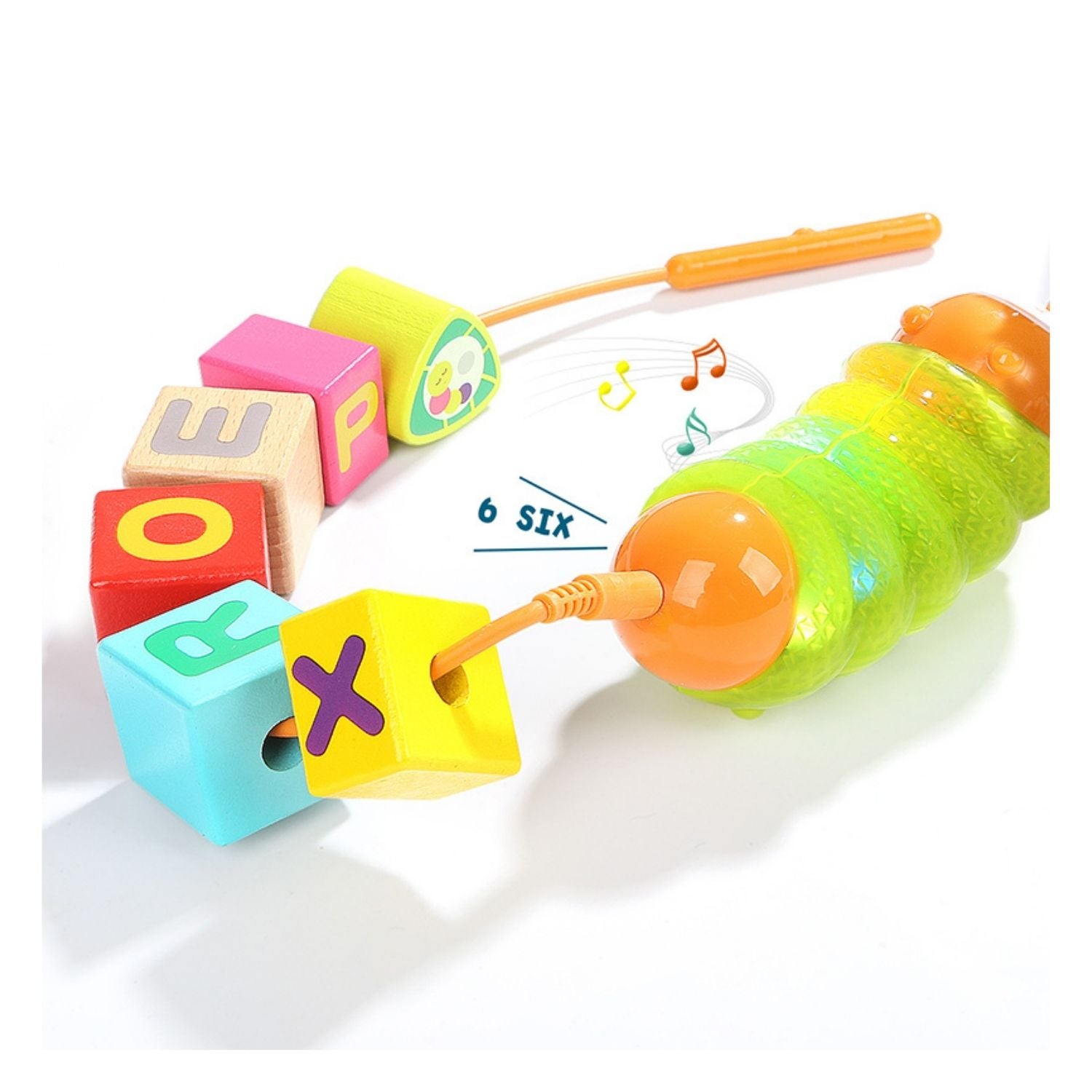 TopBright Caterpillar Musical Lacing Beads