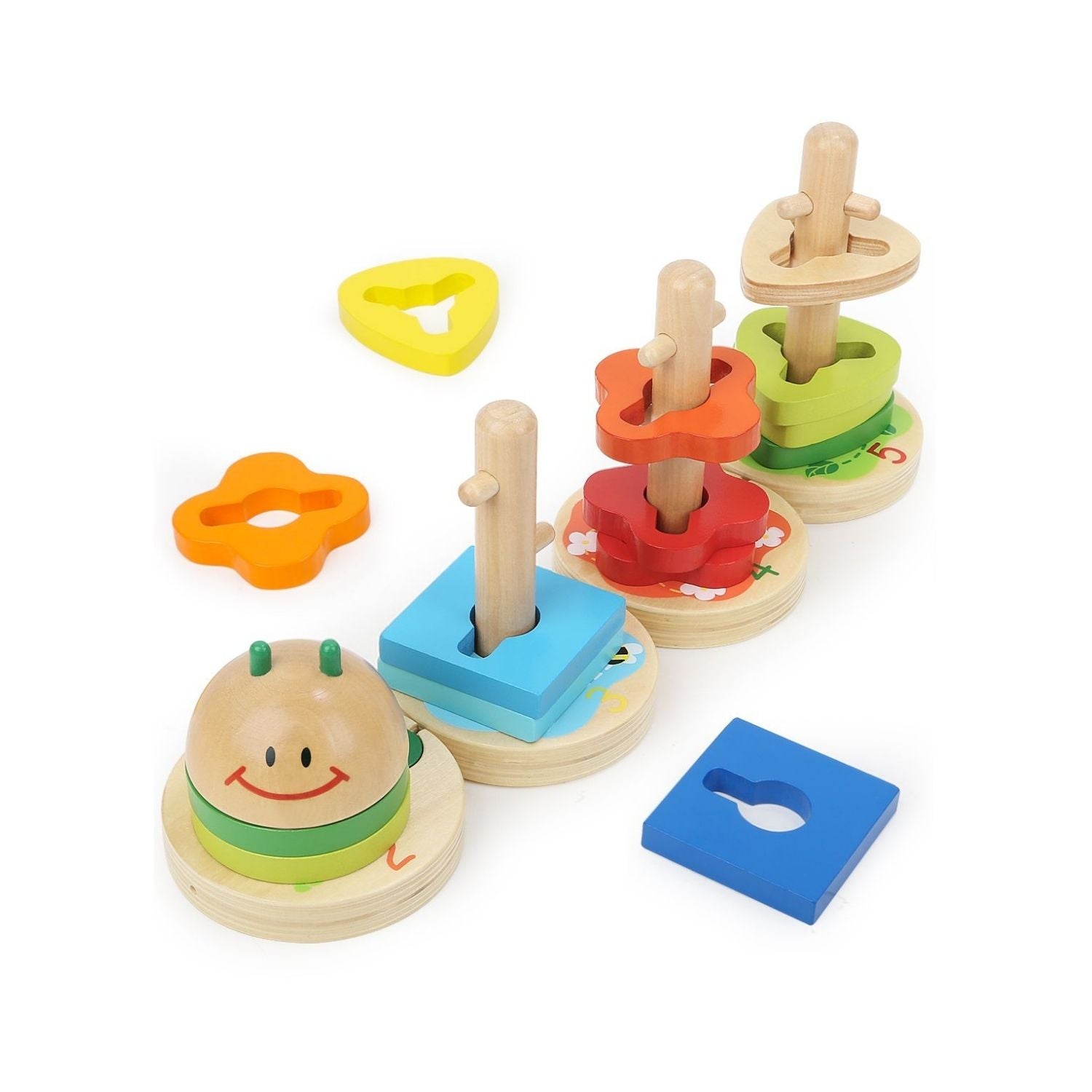 TopBright Caterpillar Stacking Set