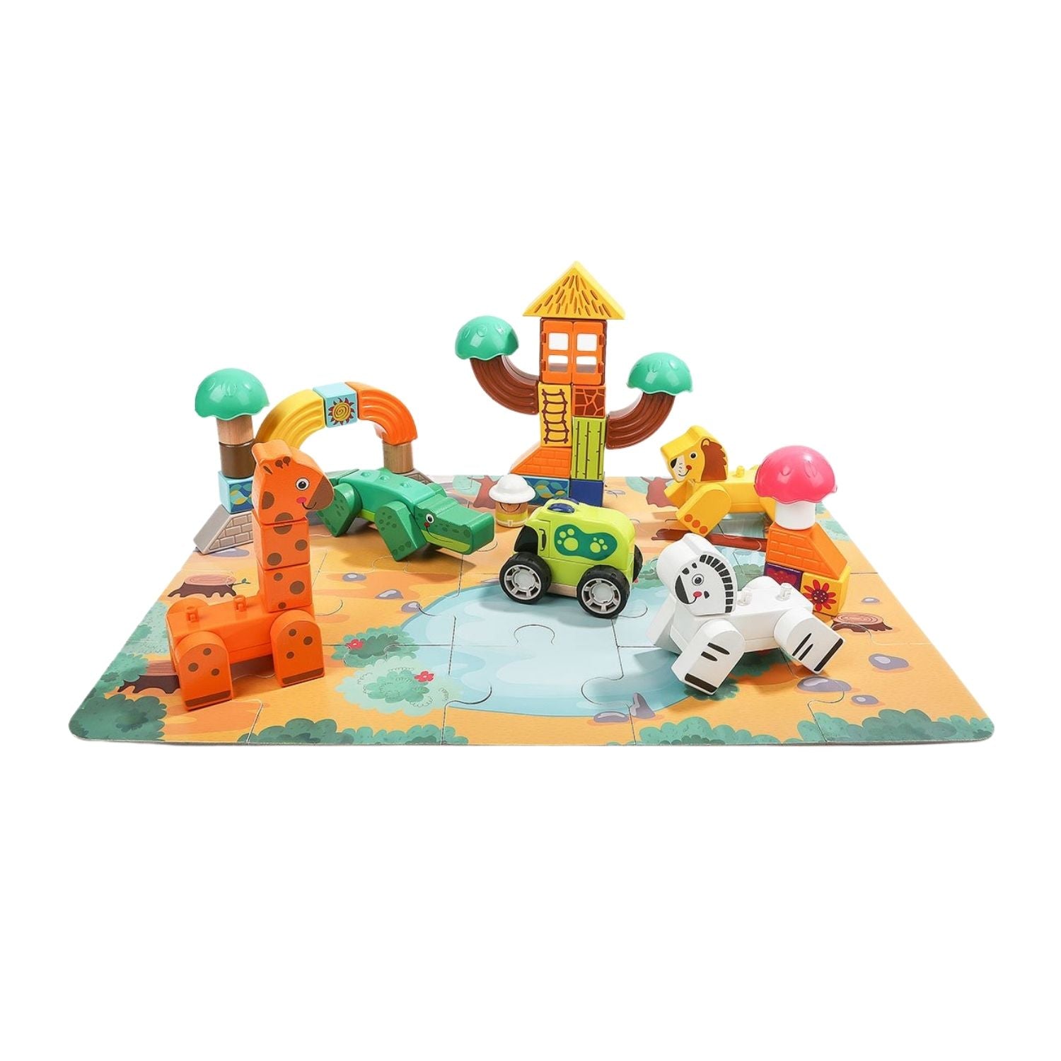 TopBright Forest Animal Building Blocks 