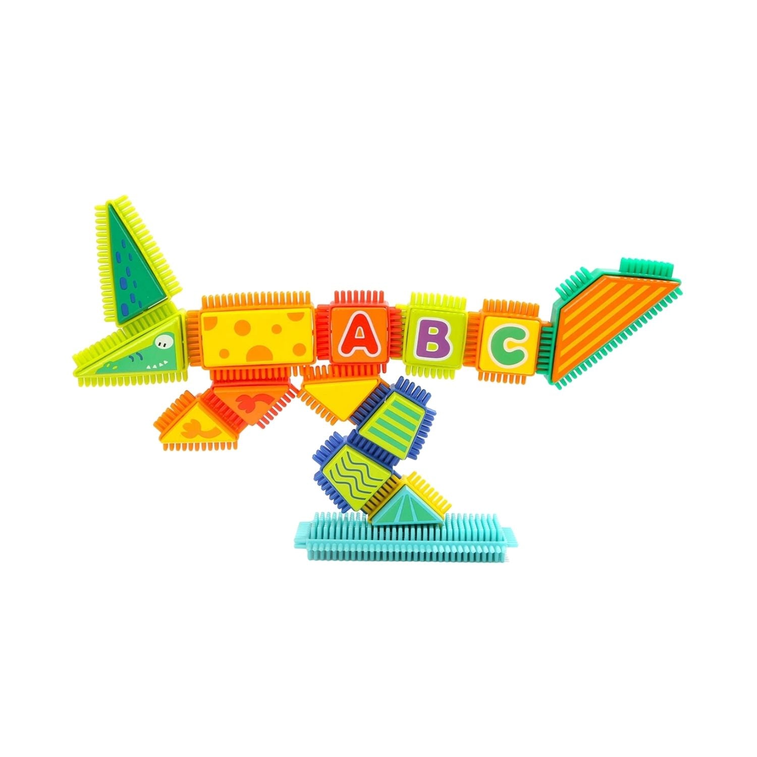 TopBright Wild Animal Bristle Building Blocks