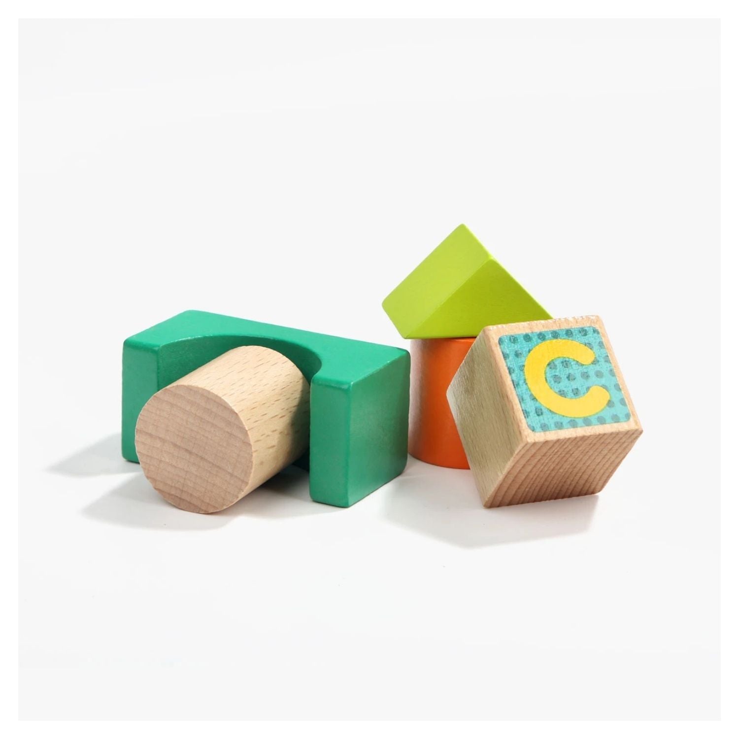 TopBright Wooden ABC, 123 Animal Blocks