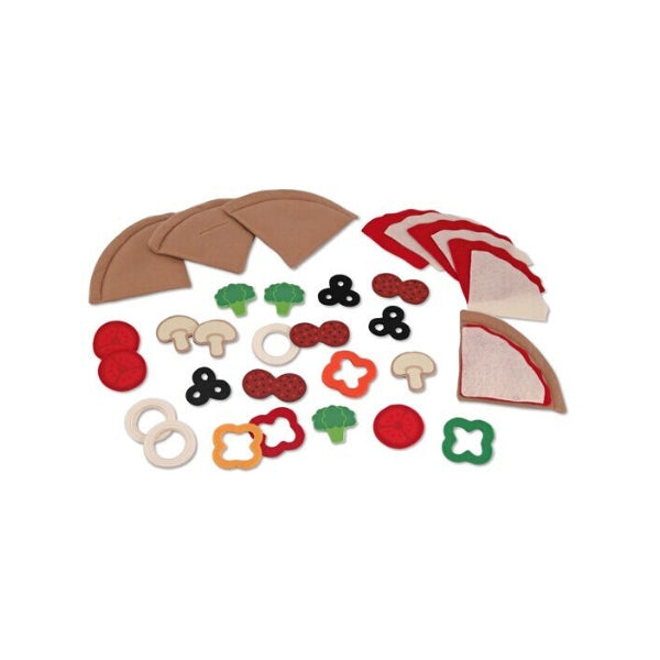 Melissa & Doug Felt Play Food Pizza Set