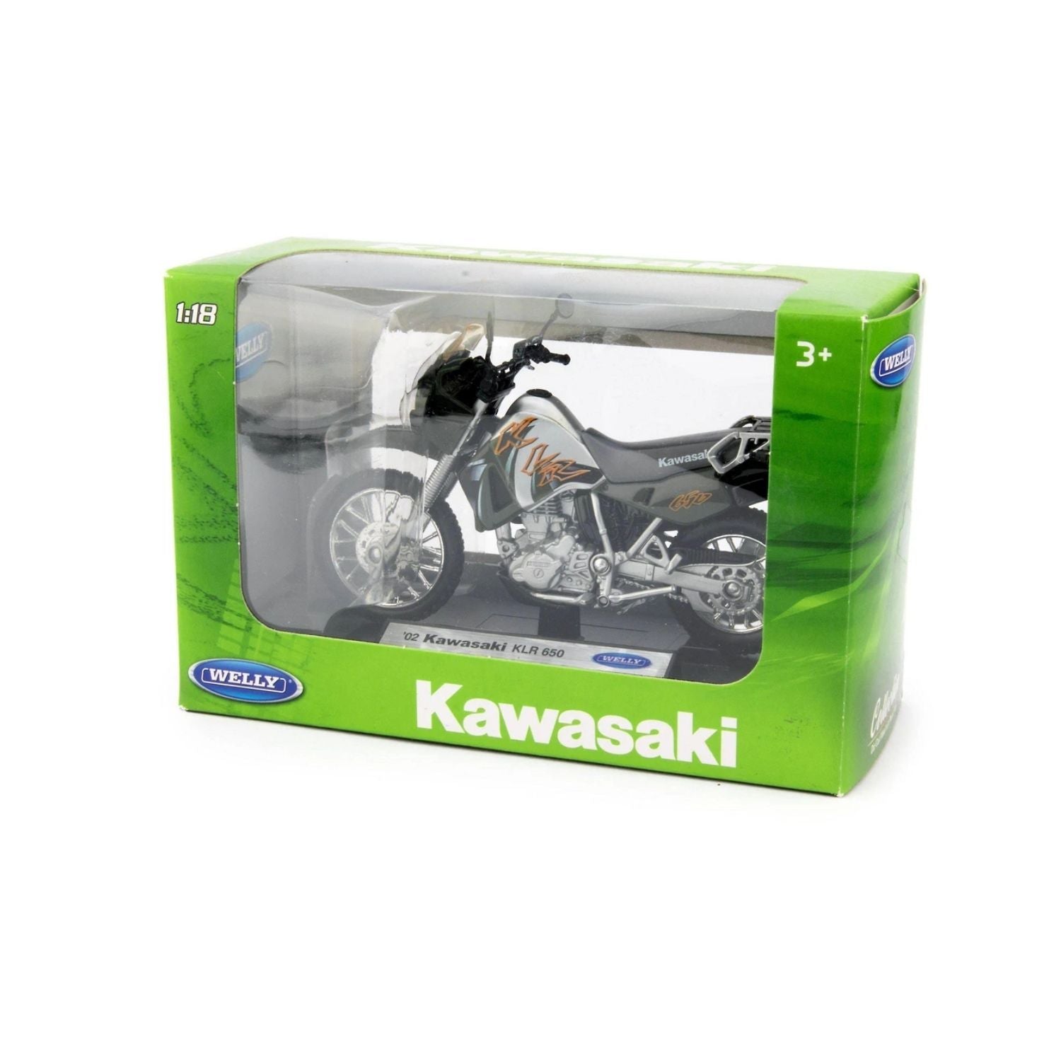 Welly Kawasaki KLR 650 2002 1:18 Motorcycle