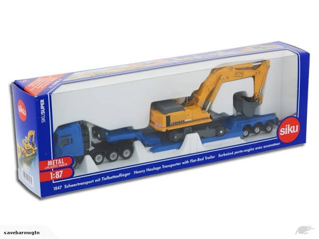 Siku MAN Truck and Trailer with Liebherr Excavator 1:87